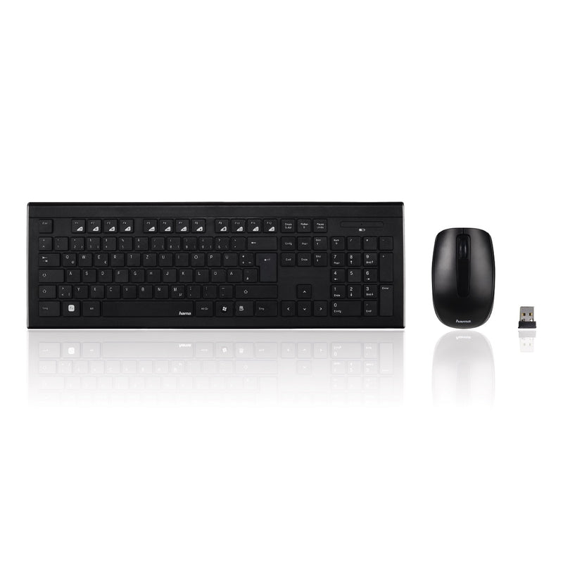 Hama "Cortino" Wireless Keyboard/Mouse Set, Gulf | D3182664