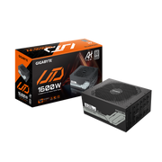 وحدة تزويد الطاقة GIGABYTE GP-UD1600PM PG5 AI TOP - 1600 واط، ATX 3.1، PCIe Gen5 جاهزة، بلاتينيوم 80+، وحدات كاملة