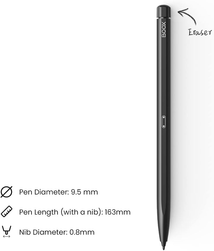 قلم BOOX Magnetic Pen2 Pro مع ممحاة لا تستخدم على Tab X C Go Color 7 Gen II Go 7