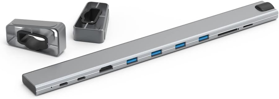 Hama Connect2Office Basic USB-C 9‑Port Docking Station – HDMI 4K, Gigabit LAN, USB‑C PD 100 W, 4× USB‑A, SD/microSD, Removable Feet