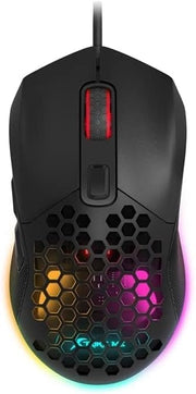 Xtrike Me GM316 RGB Gaming Mouse - Optical Sensor 7,200 DPI - Detachable Top Covers - Lightweight Only 67G