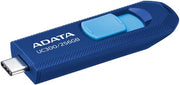 محرك أقراص فلاش USB من ADATA UC300 Type-C - USB 3.2 Gen 1، بسرعة تصل إلى 5 جيجابايت في الثانية - تصميم بدون غطاء منزلق، متوافق مع أنظمة Windows وmacOS وAndroid وiPhone 15/16 - سعة 256 جيجابايت