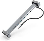 Hama Connect2Office Basic USB-C 9‑Port Docking Station – HDMI 4K, Gigabit LAN, USB‑C PD 100 W, 4× USB‑A, SD/microSD, Removable Feet