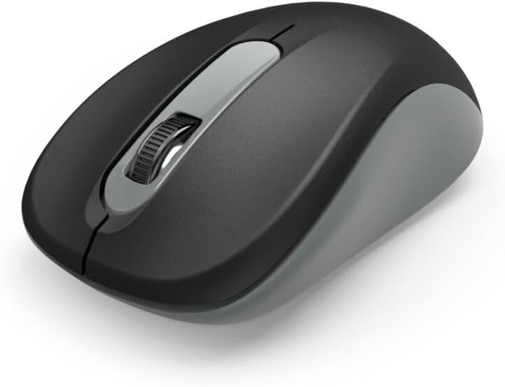 Hama 134960 AMW-200 Optical 3-Button Wireless Mouse, AnthraciteBlack