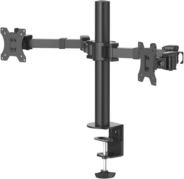 Hama 118494 Full Motion Monitor Arm for 2 Screens, Black