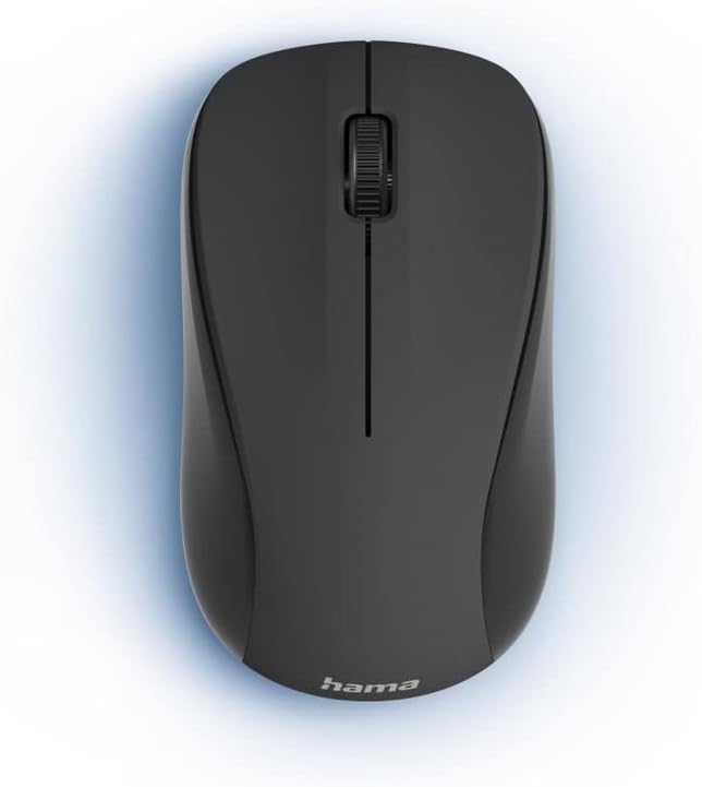 Hama 173020 MW-300 V2 Optical 3-Button Wireless Mouse, black