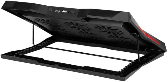 XTRIKE ME FN811 Laptop Cooling Pad Stand – 6 x RED Led Fans – 2 USB Ports – Support UP 17 Inch