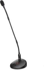 BOYA BY-GM18C 18" Desktop Gooseneck Condenser Microphone – Podium Mic with Mute Button, LED Indicator, XLR Connection, for Meetings, Video Conferences, Streaming & Lectures