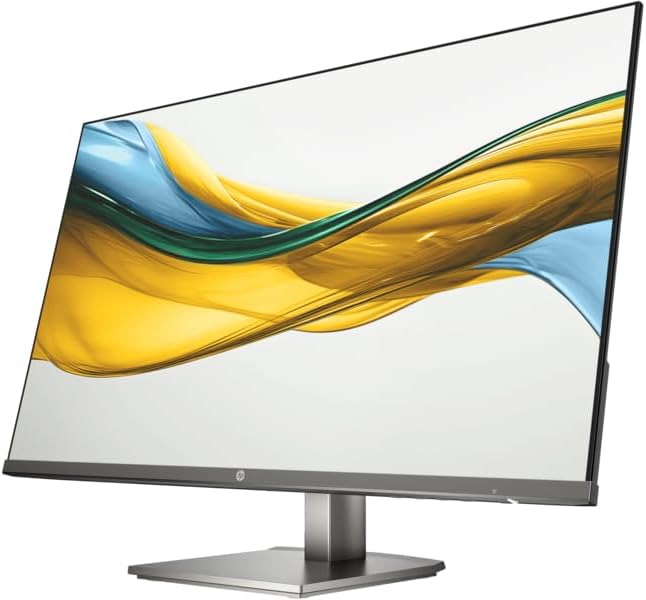HP S5 527DA 27" FHD Monitor , Built-in Dual Speakers , Height Adjustable Stand , 75Hz IPS Display , Anti-Glare & Low Blue Light , HDMI & VGA Connectivity