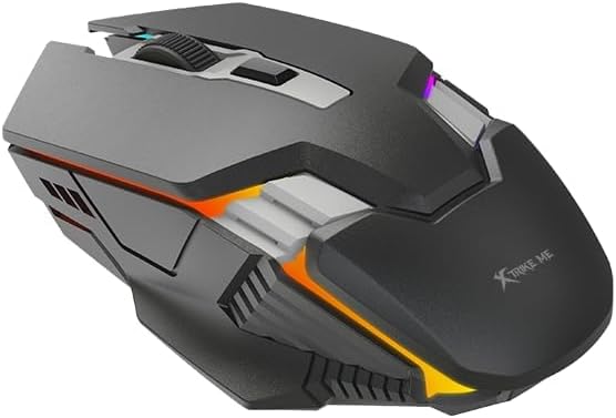 XTRIKE ME GM 110 Wired Gaming Mouse, Elite RGB, Black/Grey/Red/Blue