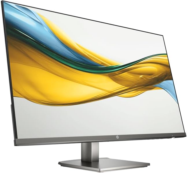 HP S5 527DA 27" FHD Monitor , Built-in Dual Speakers , Height Adjustable Stand , 75Hz IPS Display , Anti-Glare & Low Blue Light , HDMI & VGA Connectivity