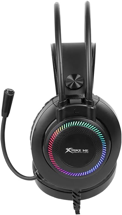 Xtrike Me GH-509 RGB Stereo Gaming Headset – 50mm Drivers, Omnidirectional Mic, 3.5mm + USB, 2.1m Cable – Compatible with PC, PS4, Xbox One & Mobile