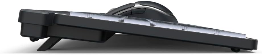 Hama WKM‑750 Multi‑Device Wireless Keyboard & Mouse Set – LED Backlit, 6‑Button Optical Mouse, Multi‑Device Bluetooth & 2.4 GHz RF Connectivity, Rechargeable, Ergonomic Design