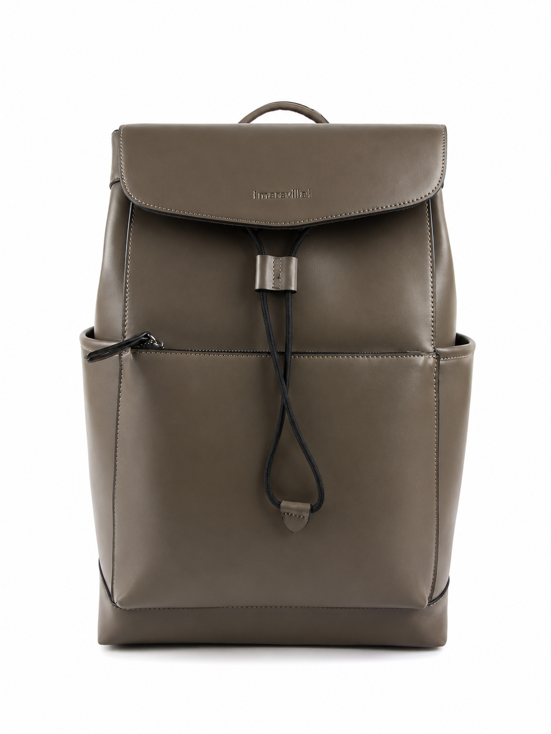 MARAVILLO MC306 15.6" Laptop Backpack – Brown , Stylish Professional Design , Spacious Storage , Front & Side Pockets , Business, Travel & Daily Use