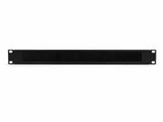 Atlantic AT-MGT-3611B 1U 19” Rack Cable Management Brush Panel – Metal Frame Brush Type for Server & Network Cabinets