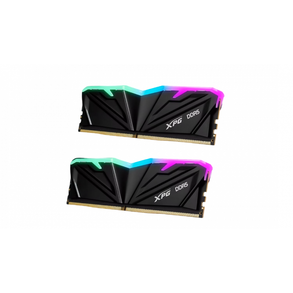 ذاكرة ألعاب XPG ARMAX RGB DDR5 بسعة 32 جيجابايت (2x16 جيجابايت) بسرعة 6400MT/s CL32 – ذاكرة سطح مكتب عالية الأداء مع إضاءة RGB ودعم Intel XMP 3.0 وAMD EXPO – مشتت حرارة مميز – باللون الأسود