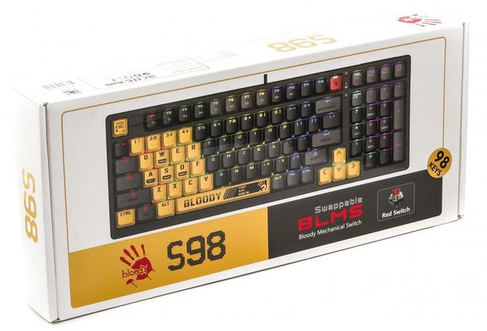 Bloody S98 RGB Mechanical Switch Gaming Keyboard BLMS Red Bloody S98 RGB Mechanical Switch Gaming Keyboard BLMS Red