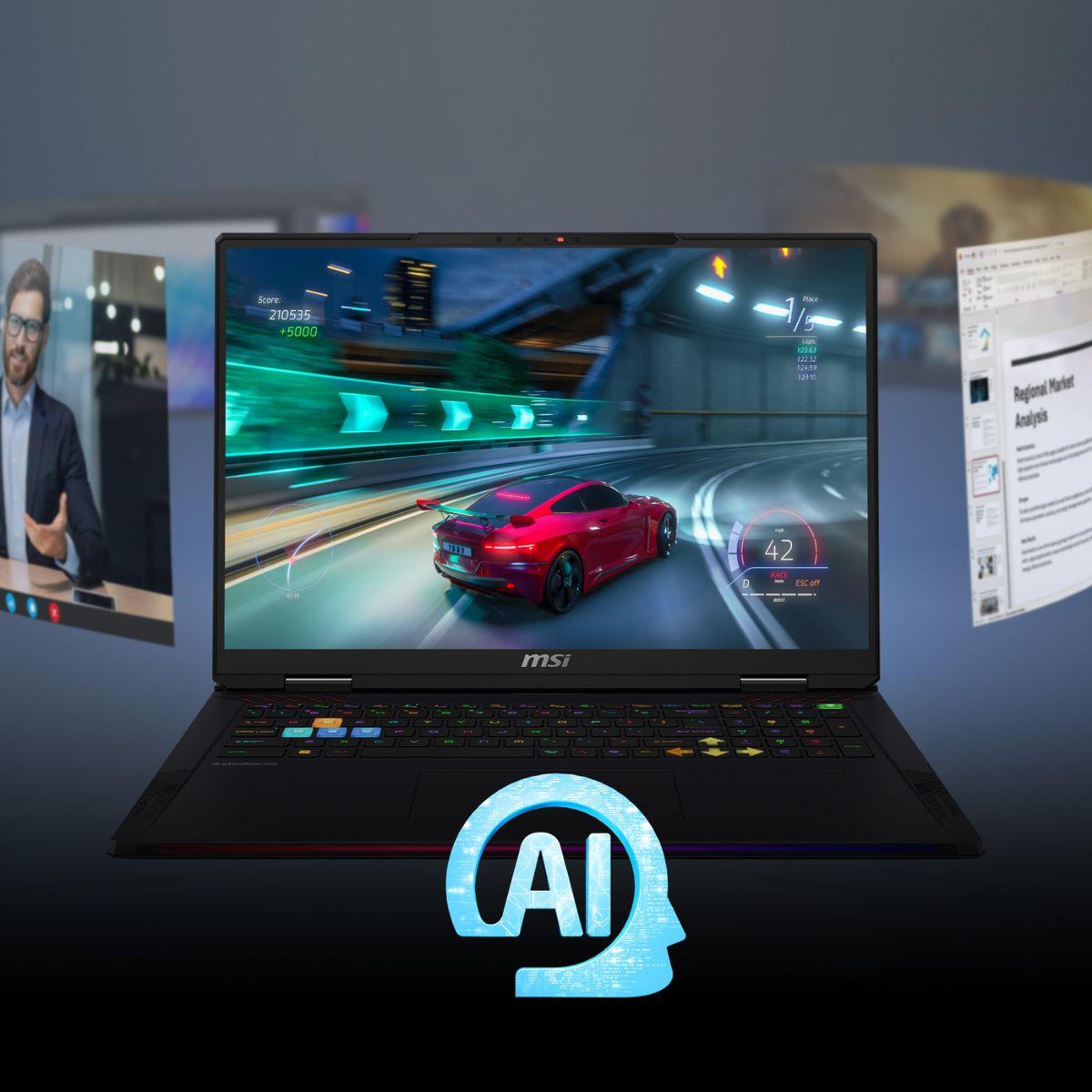 MSI Raider 18 HX AI A2XWIG-060AE 18” UHD+ MiniLED 120Hz Laptop- Core Ultra 9 275HX - 64GB DDR5 RAM - 2TB SSD - RTX 5080 16GB - Win 11