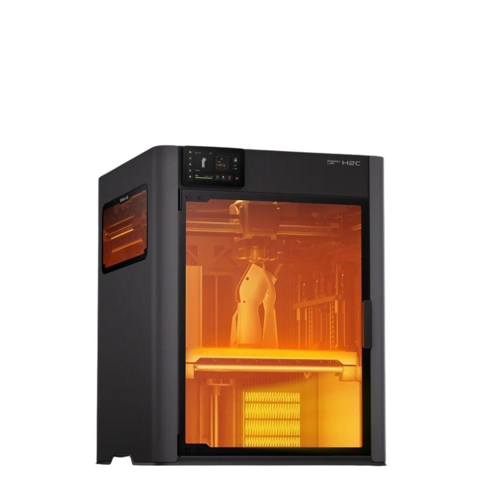 Bambu Lab H2C Combo 3D Printer with AMS 2 Pro – Vortek Hotend Change System, 330 × 320 × 325 mm Build Volume, 1000 mm/s Speed, 350°C Hotend, 65°C Heated Chamber, Multi-Material Printing, AI Monitoring