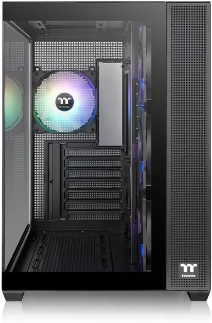 Thermaltake View 380 TG ARGB ATX Case; 4x120mm ARGB Fans Included; Supports Hidden-Connector Motherboard; Front & Side Dual Tempered Glass Panel