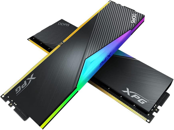 XPG Lancer RGB DDR5 6400MHz 64GB (2x32GB) CL32 UDIMM 288-Pins Desktop SDRAM DDR5 Dual Channel RAM Kit Black Heatsink