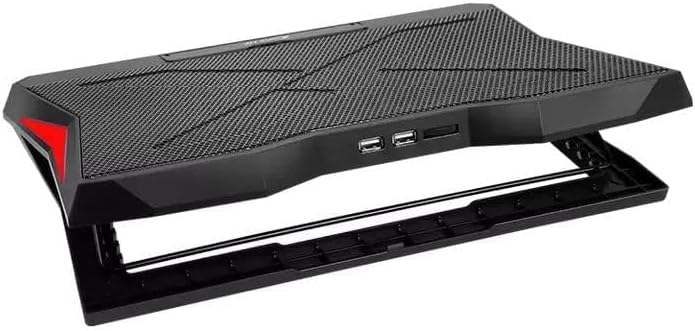 XTRIKE ME FN811 Laptop Cooling Pad Stand – 6 x RED Led Fans – 2 USB Ports – Support UP 17 Inch