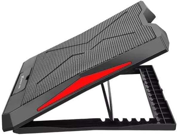 XTRIKE ME FN811 Laptop Cooling Pad Stand – 6 x RED Led Fans – 2 USB Ports – Support UP 17 Inch