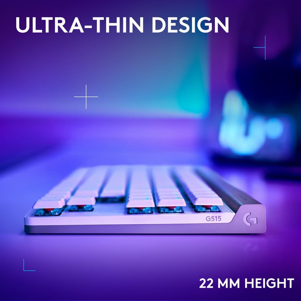 Logitech G515 LIGHTSPEED TKL Wireless Gaming Keyboard – Tri-Mode