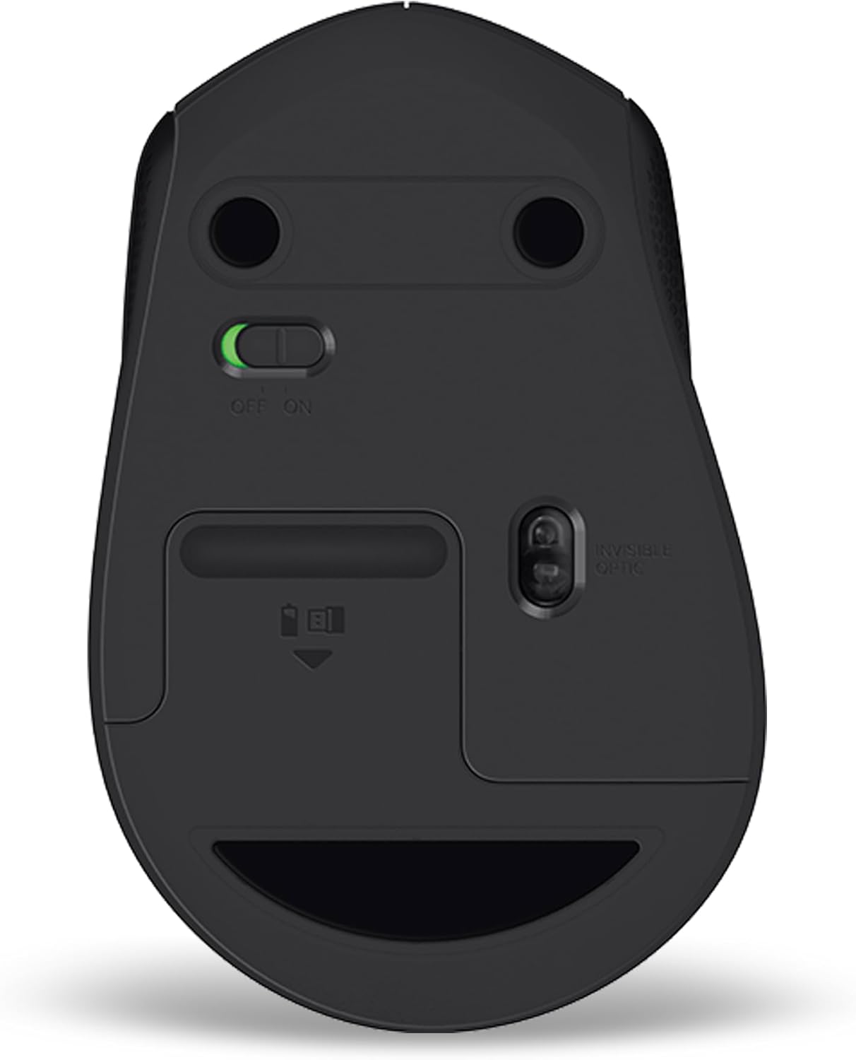 ماوس لوجيتك M330 سايلنت بلس لاسلكي، نقرات هادئة SilentTouch، تصميم مريح لليد اليمنى، تتبع عالي الدقة، نطاق لاسلكي 10 أمتار، مستقبل USB، عمر بطارية 24 شهر، أسود