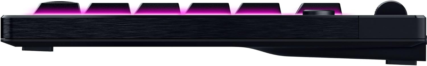 Razer BlackWidow V4 Low Profile TKL HyperSpeed Wireless Gaming Keyboard: Yellow Mechanical Switches - 2.4GHz Wireless & Bluetooth - Multi-Function Roller - 3 Control Buttons