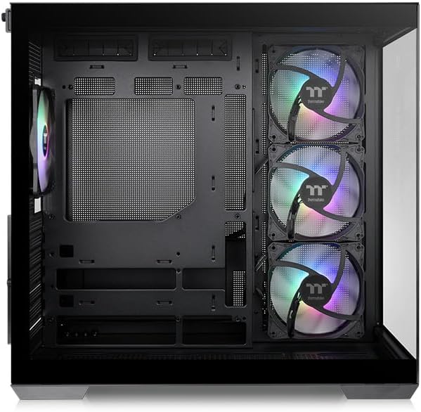 Thermaltake View 380 TG ARGB ATX Case; 4x120mm ARGB Fans Included; Supports Hidden-Connector Motherboard; Front & Side Dual Tempered Glass Panel