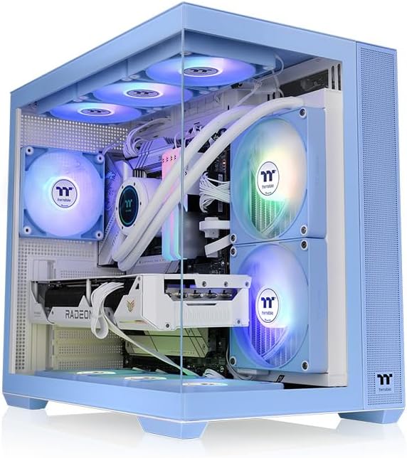 Thermaltake View 380 TG ARGB ATX Case; 4x120mm ARGB Fans Included; Supports Hidden-Connector Motherboard; Front & Side Dual Tempered Glass Panel