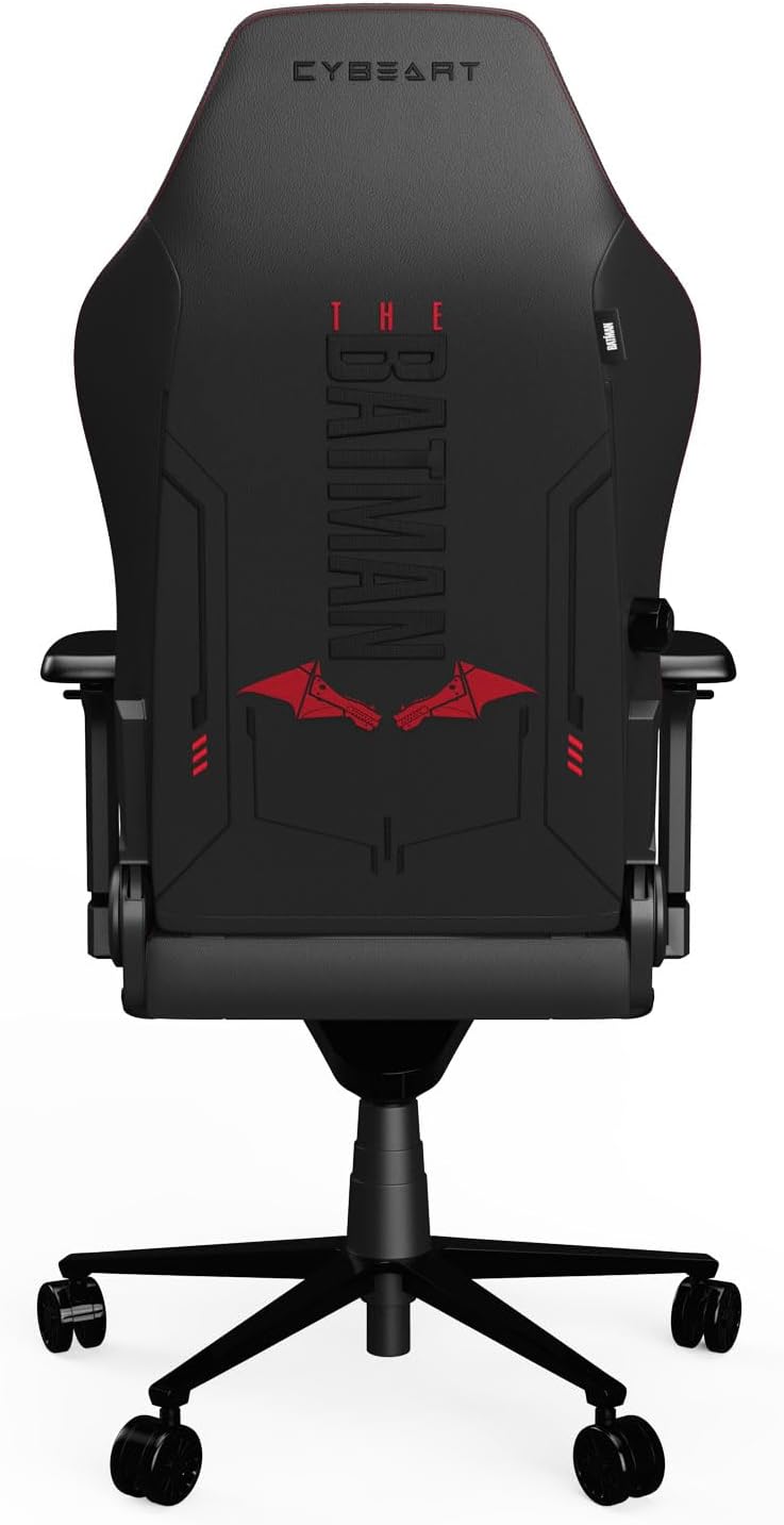 CYBEART | The Batman Gaming Chair - DC Comics | 4D Armrest | Inbuilt Lumbar Support | Supreme PU Leather, Ergonomic, Recline & Tilt