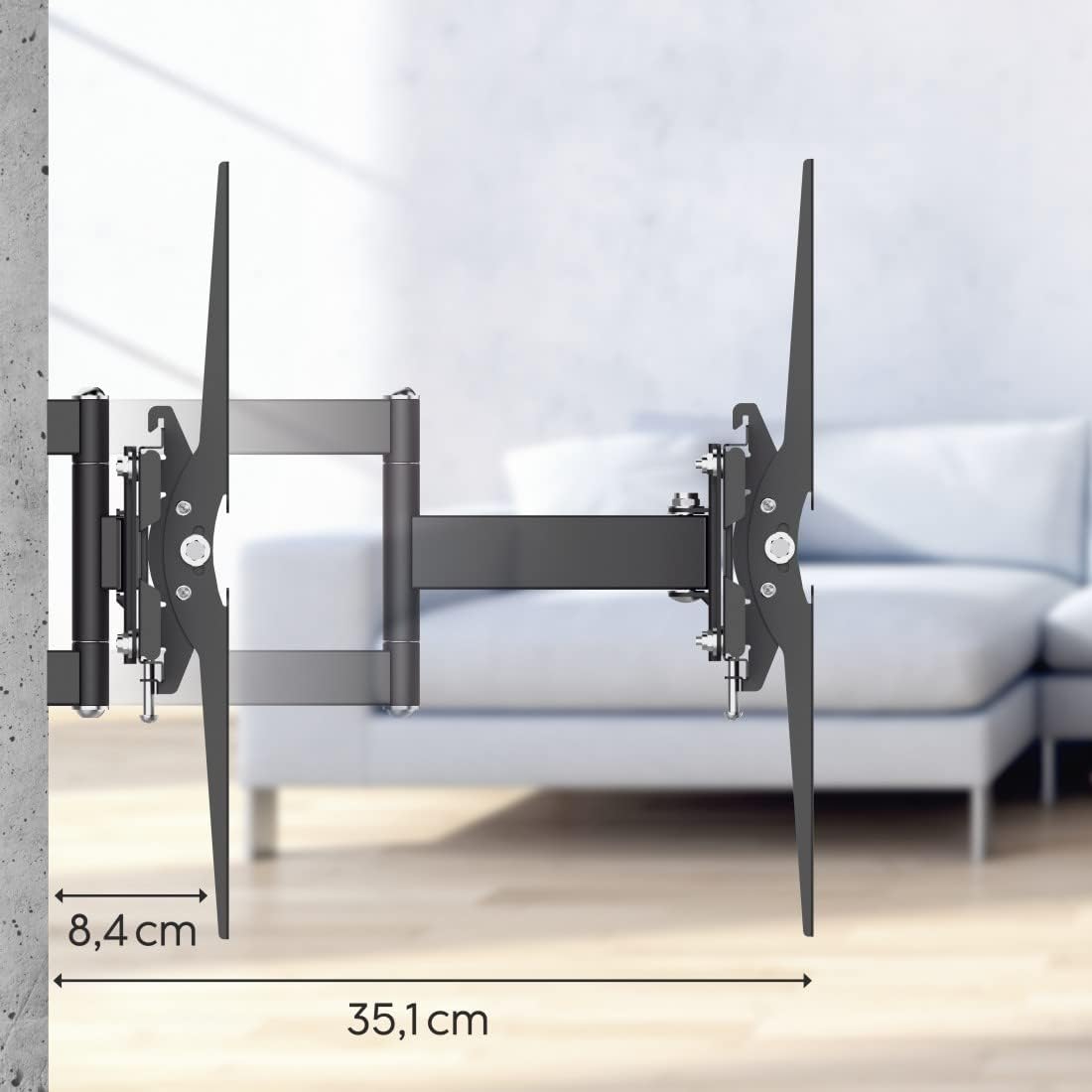 Hama TV Wall Bracket – Swivel, Tilt & Pull-Out 165 cm (65″) up to 40 kg
