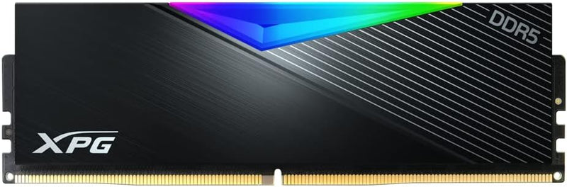 XPG Lancer RGB DDR5 6400MHz 64GB (2x32GB) CL32 UDIMM 288-Pins سطح المكتب SDRAM DDR5 ثنائي القناة RAM عدة أسود المبرد