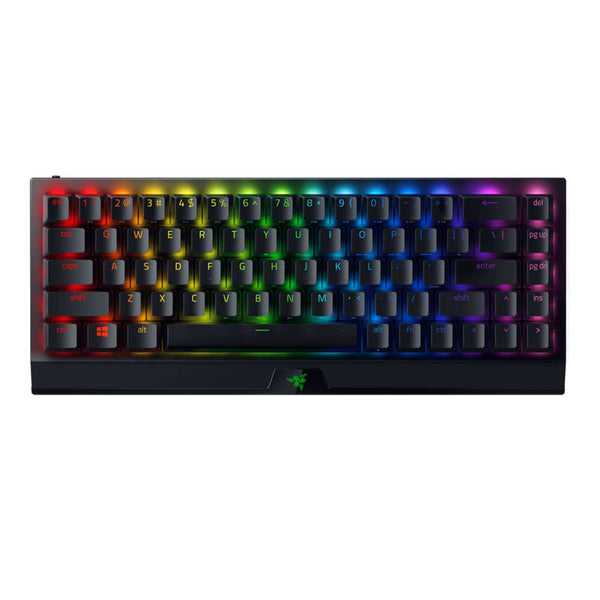 Razer BlackWidow V3 Mini Hyperspeed - لوحة مفاتيح ميكانيكية لاسلكية للألعاب بنسبة 65% (مفتاح أصفر) وإضاءة خلفية قابلة للتخصيص من Razer Chroma RGB