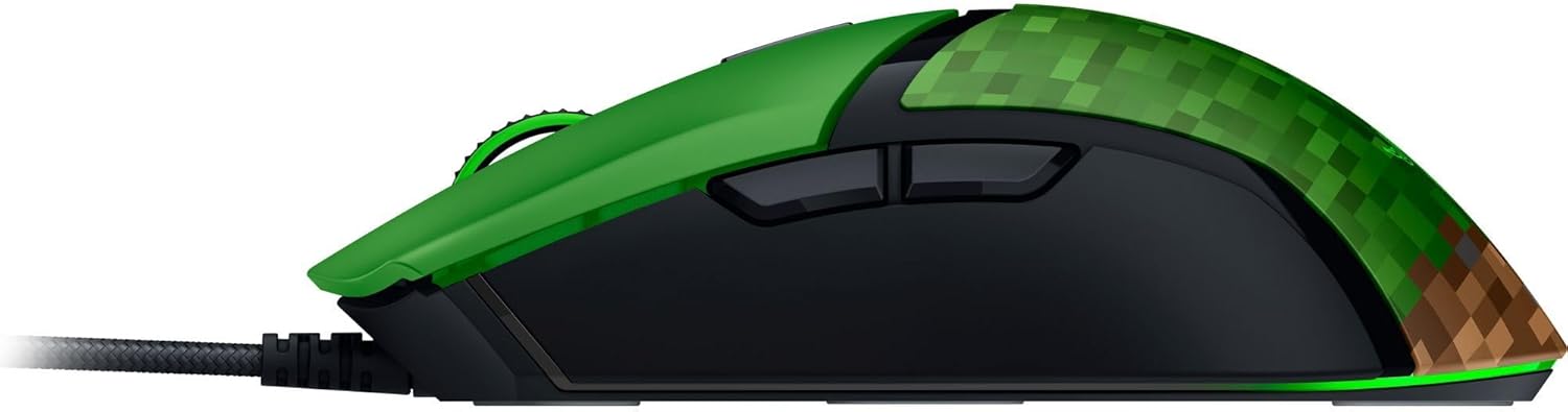ماوس الألعاب السلكي Razer Cobra - خفيف الوزن 58 جرامًا، مستشعر بصري بدقة 8500 نقطة في البوصة، مفاتيح بصرية من الجيل الثالث، إضاءة كروما RGB، كابل Speedflex