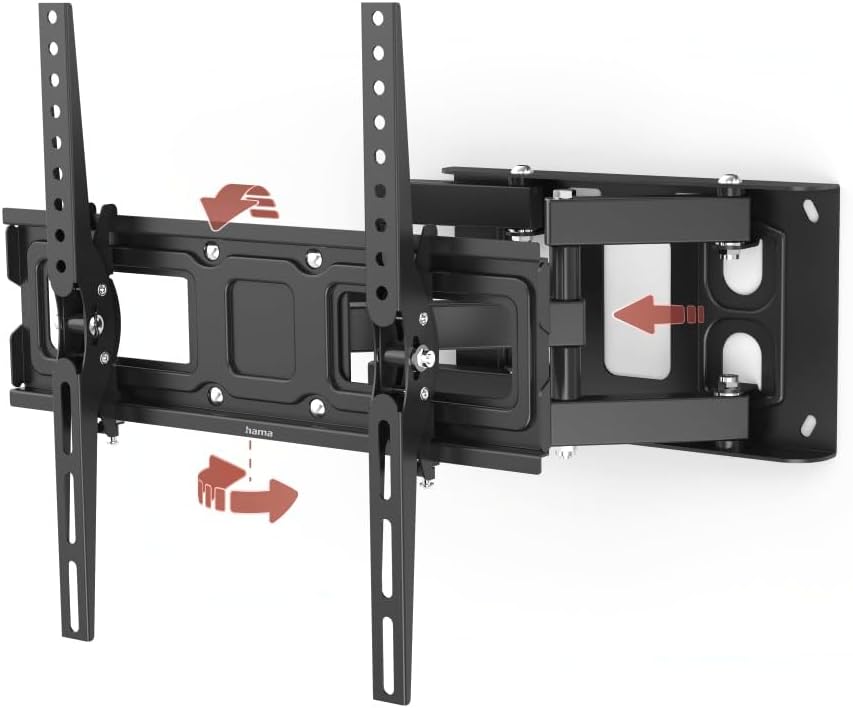 Hama TV Wall Bracket – Swivel, Tilt & Pull-Out 165 cm (65″) up to 40 kg