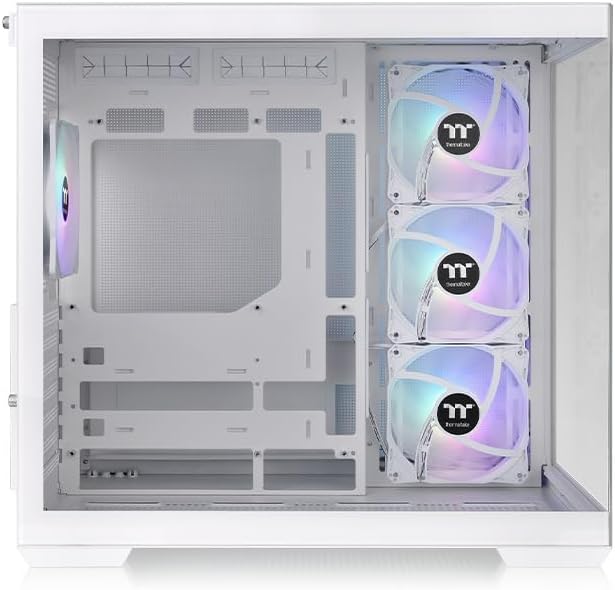 Thermaltake View 380 TG ARGB ATX Case; 4x120mm ARGB Fans Included; Supports Hidden-Connector Motherboard; Front & Side Dual Tempered Glass Panel