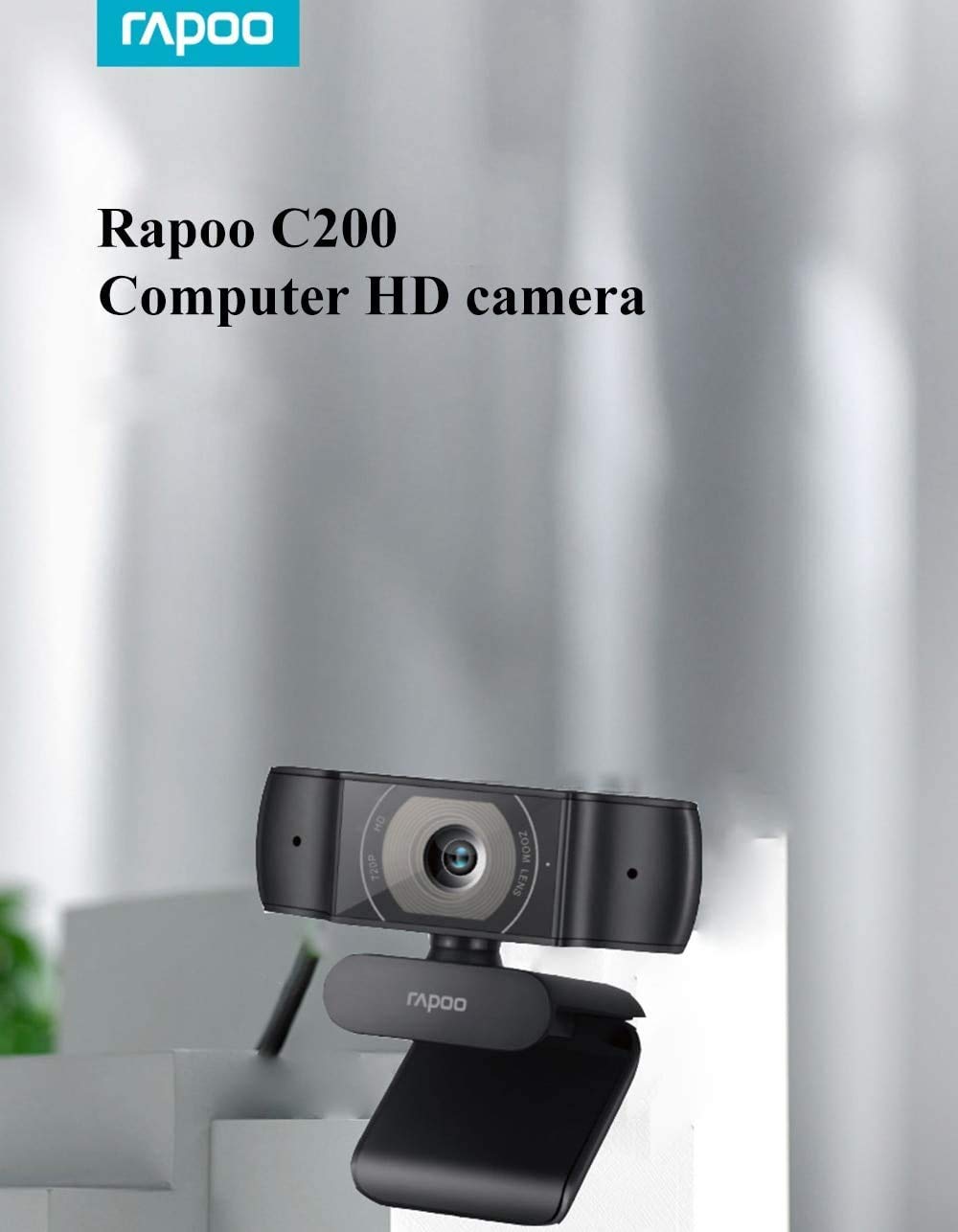 كاميرا ويب USB Rapoo C200 HD 720P