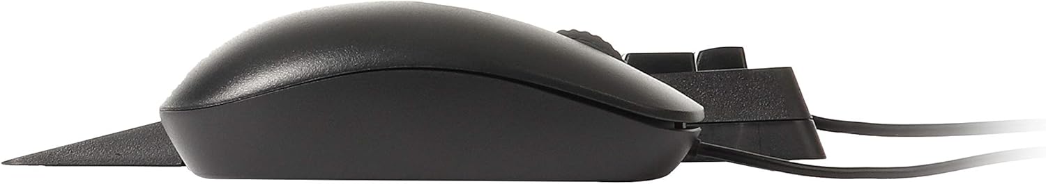 Rapoo NX2000 Wired Keyboard and Mouse Combo – Spill-Resistant Keyboard, 1600 DPI Optical Mouse, USB 3.0, Plug-and-Play, Black