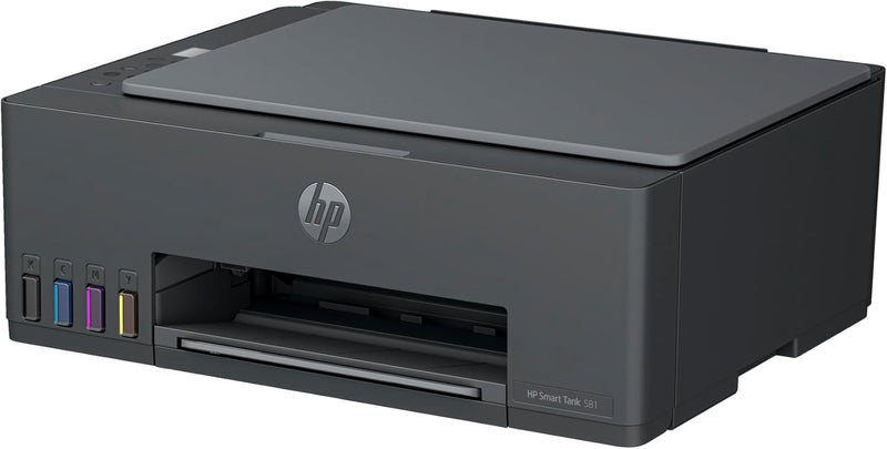 HP Smart Tank 581 Wireless All In One Printer, Print, Scan, Copy, Print up to 6000 black or 6000 color pages - Grey