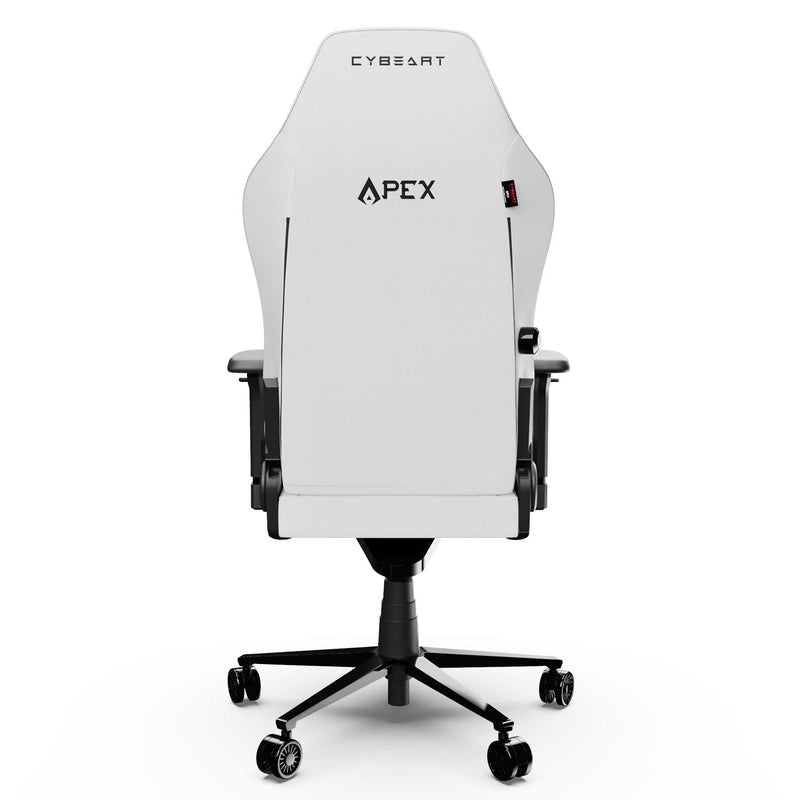 Cybeart | Arctic White Gaming/Office Chair | 4D Armrest | Inbuilt Lumbar Support | Supreme PU Leather, Ergonomic, Recline & Tilt