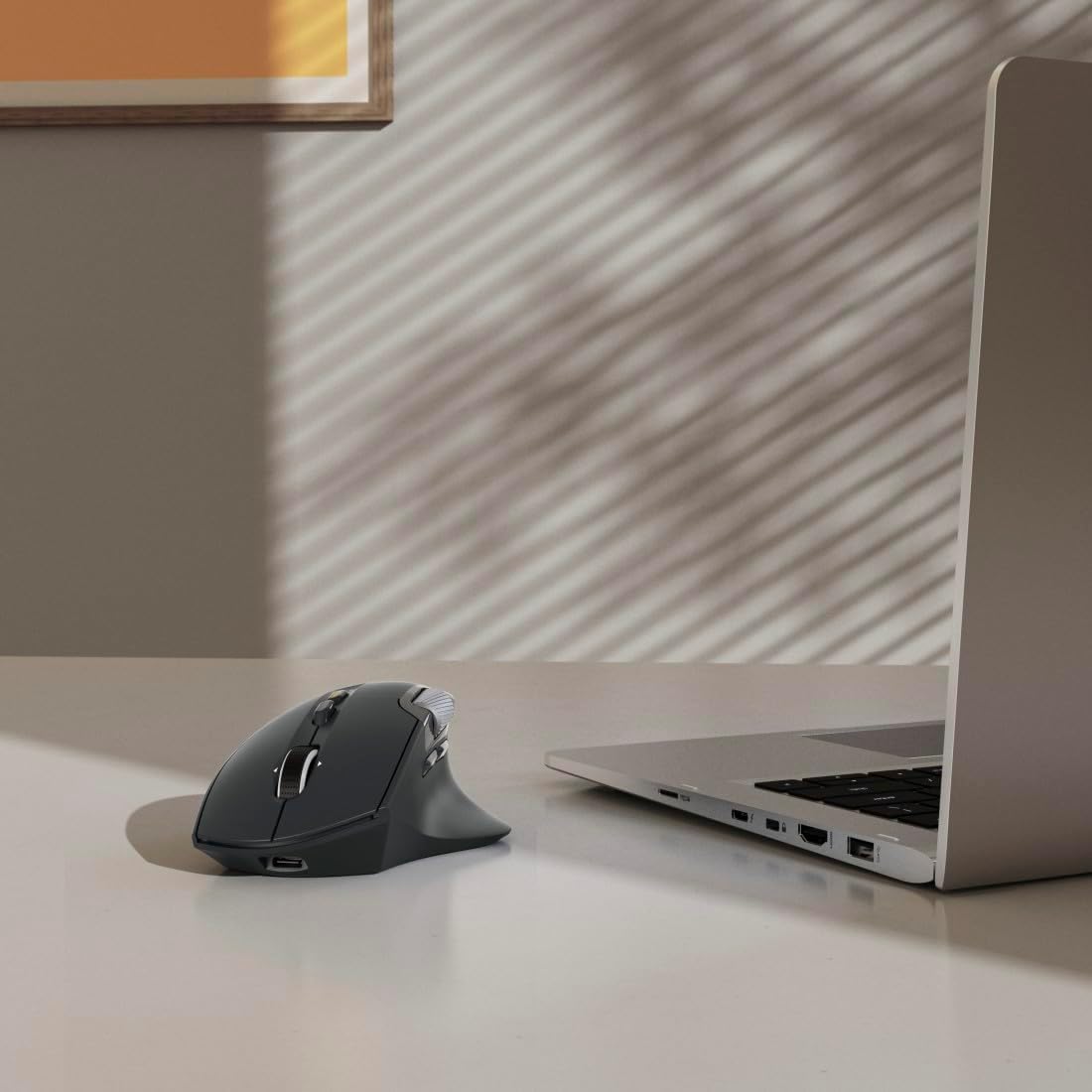 Hama WM-900 Multi-Device Wireless Mouse – 10-Button Radio & Bluetooth Rechargeable Optical Mouse, Ergonomic Right-Handed Design, RGB Lighting & USB-C Charging