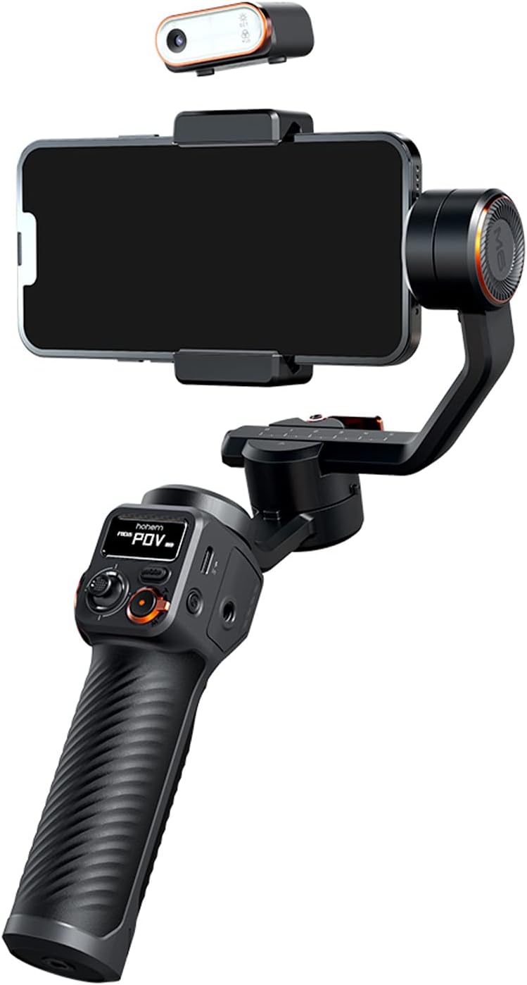 Hohem iSteady M6 Smartphone Gimbal Kit with Magnetic AI Vision Sensor/LED Light