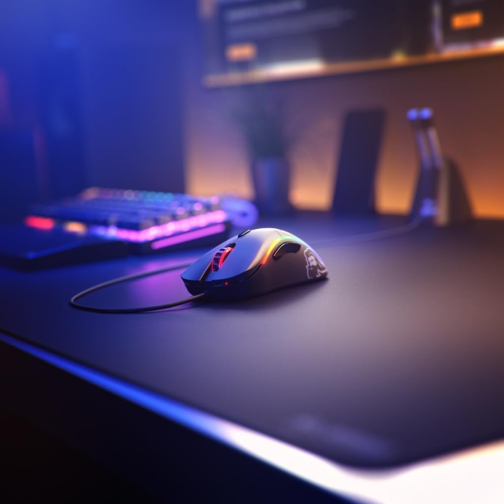 Glorious Model D- (Minus) Wired Gaming Mouse - 61g Superlight Honeycomb Design, RGB, Ergonomic, Pixart 3360 Sensor, Omron Switches, PTFE Feet, 6 Buttons