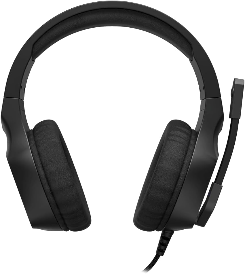 سماعة الألعاب السلكية uRage SoundZ 400، سماعة رأس استريو للألعاب تغطي الأذنين، اتصال USB، ميكروفون قابل للتعديل، ومفتاح للتحكم في مستوى الصوت وكتم الصوت – أسود