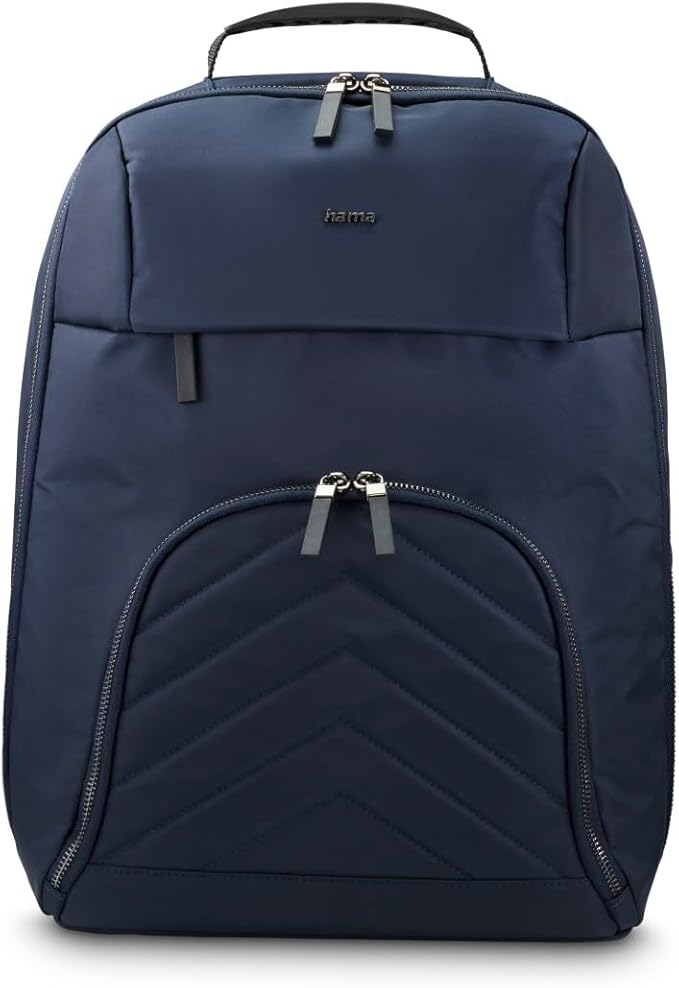 Hama Premium Lightweight Laptop Backpack – Fits 16.2" Laptops, Dark Blue, Eco-Friendly, Padded Compartments