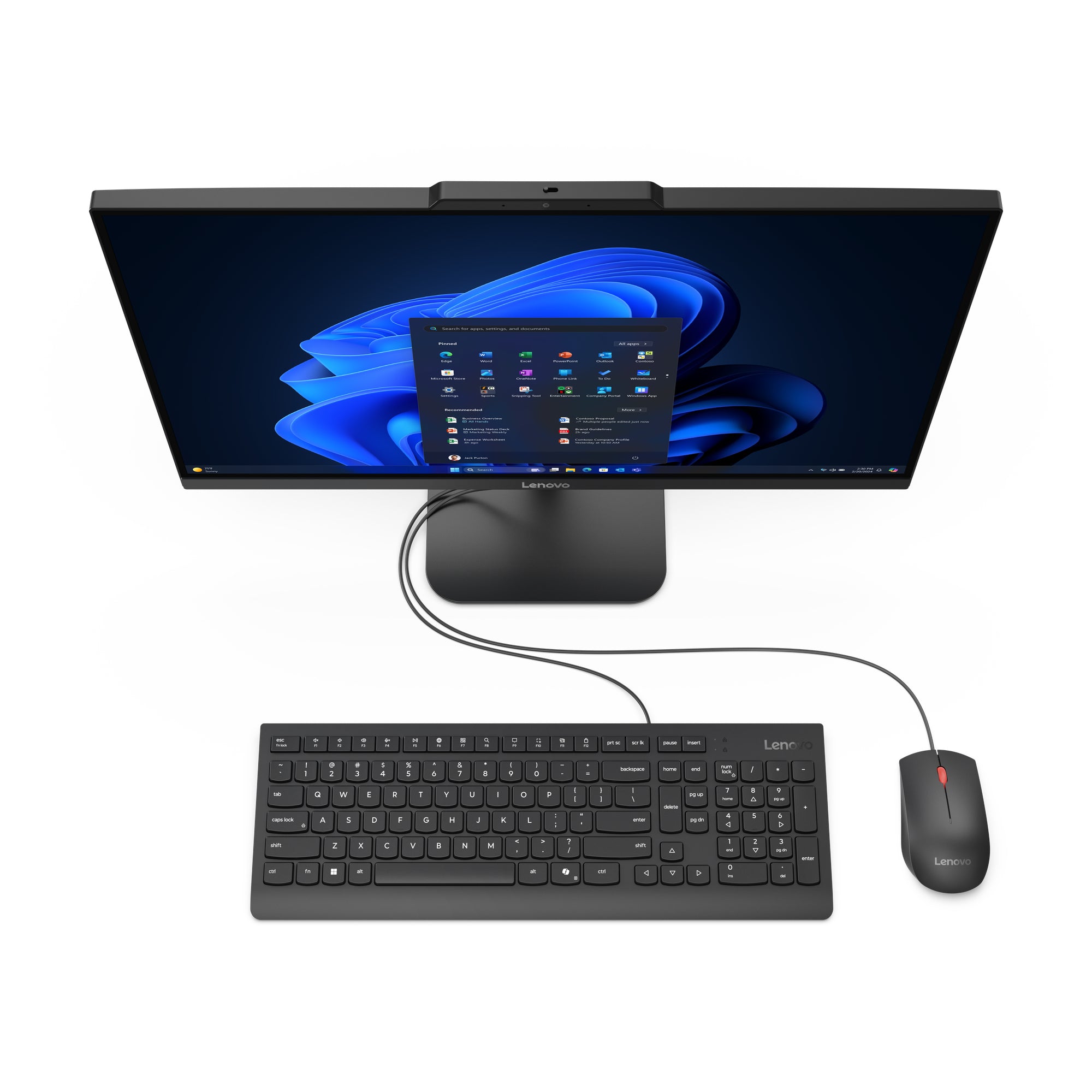 Lenovo V100 AIO 13BE003FGR - 23.8" FHD 60Hz - Intel Core i3-N305 - 8GB RAM - 512GB SSD - Shared - WIN 11 PRO K