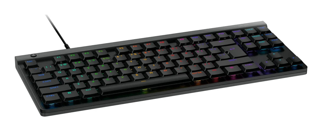 لوحة مفاتيح ألعاب Logitech G515 TKL سلكية منخفضة الارتفاع - مفاتيح ميكانيكية GL - أغطية مفاتيح PBT مزدوجة الطبقات - تقنية LIGHTSYNC RGB - عزل الصوت - تصميم بدون مفاتيح رقمية